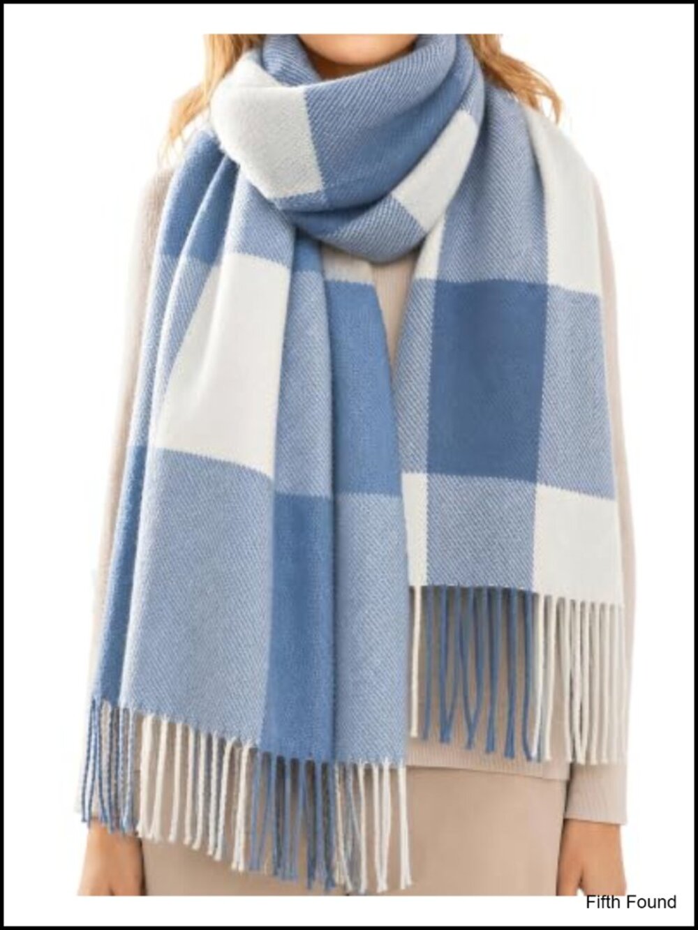 Loritta Women's Long Plaid Shawl Wrap Scarf Oversized Acrylic Winter Gift